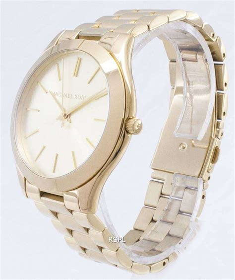 michael kors runway champagne dial